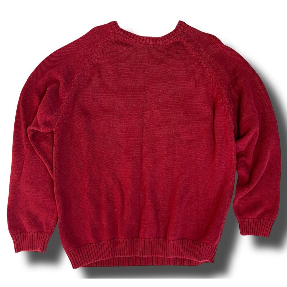 Basic Editions Vintage 100% Cotton Heavyweight Crewneck Pullover Sweater size L